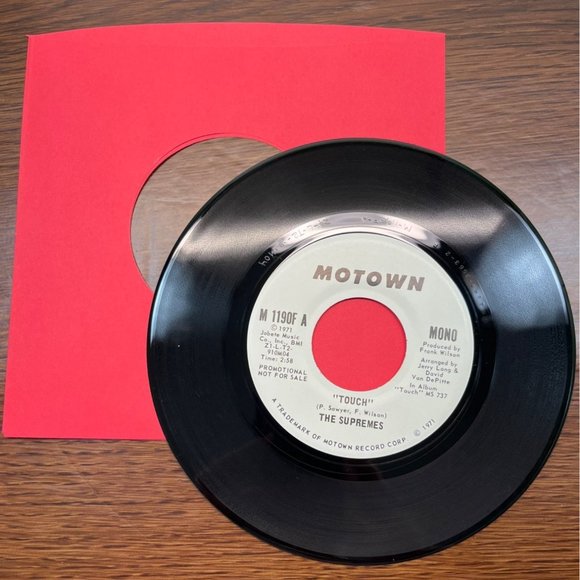 The Supremes Touch 45 Soul Promo WLP Motown 1190F 1971 VG+ - Picture 4 of 4